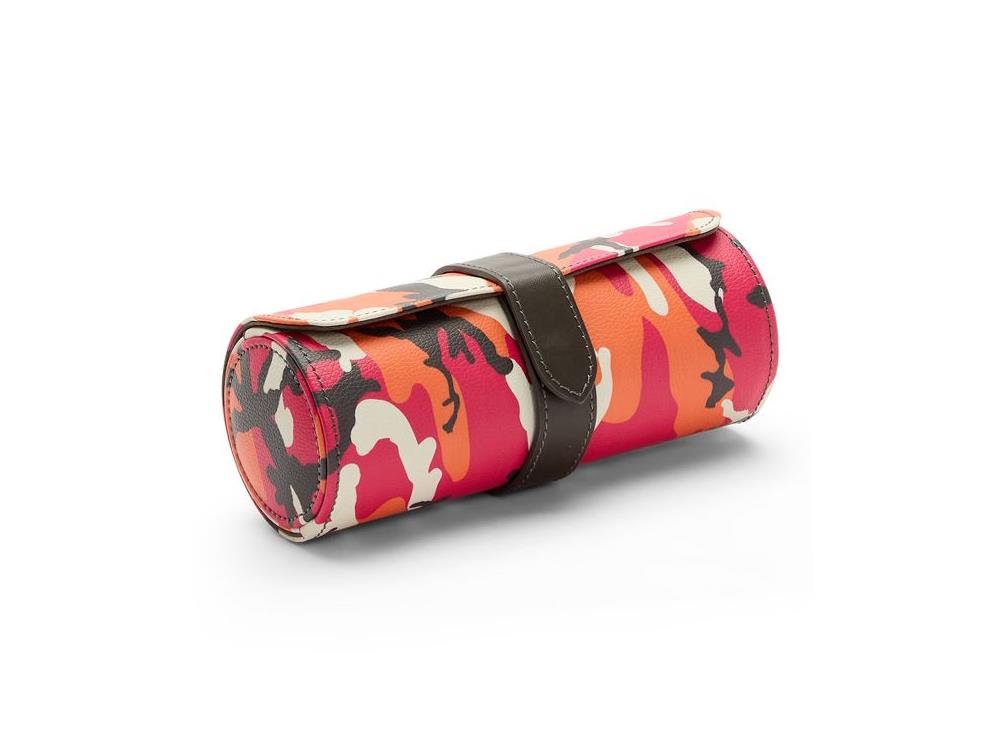 Estuche de relojes WOLF Elements Fire, 3 Relojes, Rojo, Piel Vegana, 665272