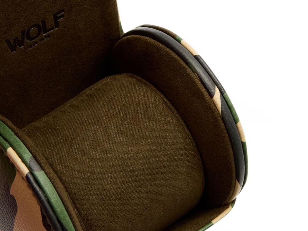 Estuche de relojes WOLF Elements Earth, 1 Reloj, Verde, Piel Vegana, 665330