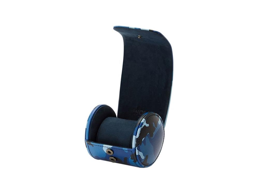 Estuche de relojes WOLF Elements Water, 1 Reloj, Azul, Piel Vegana, 665371