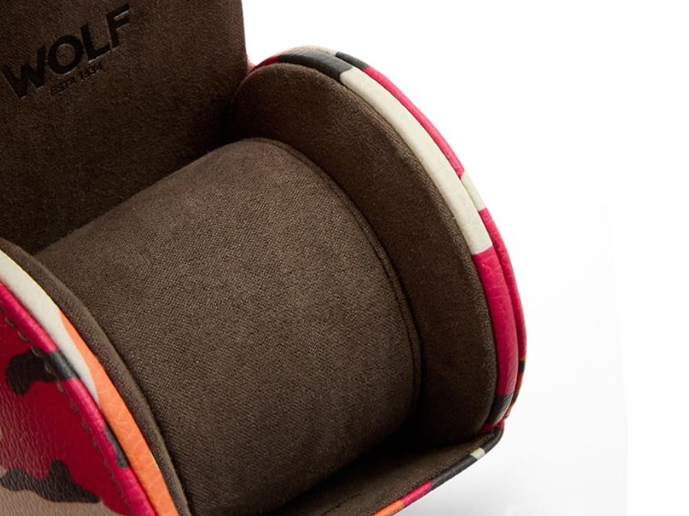 Estuche de relojes WOLF Elements Fire, 1 Reloj, Rojo, Piel Vegana, 665372