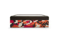 Caja de relojes WOLF Elements Fire, 10 Relojes, Rojo, Piel Vegana, 665472