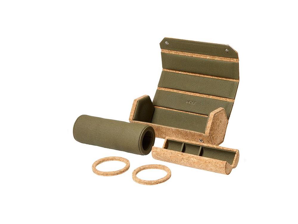 Estuche de relojes WOLF Cortica, 3 Relojes, Corcho, 668361