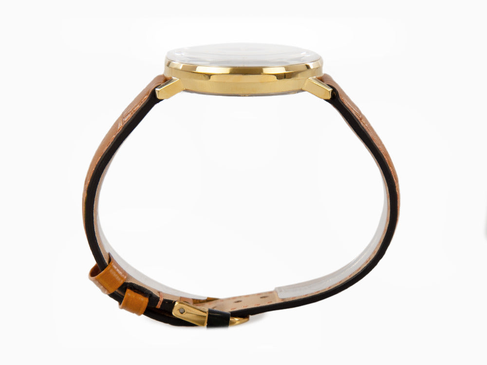 Reloj de Cuarzo Zeppelin LZ 129 Hindenburg Moonphase Lady, PVD Oro, 36mm, 7039-1