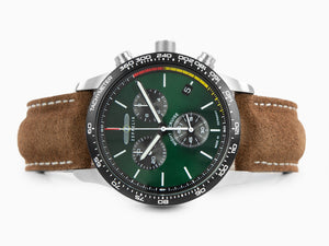 Reloj de Cuarzo Zeppelin Night Cruise, Verde, 42 mm, Cronógrafo, Día, 7288-4