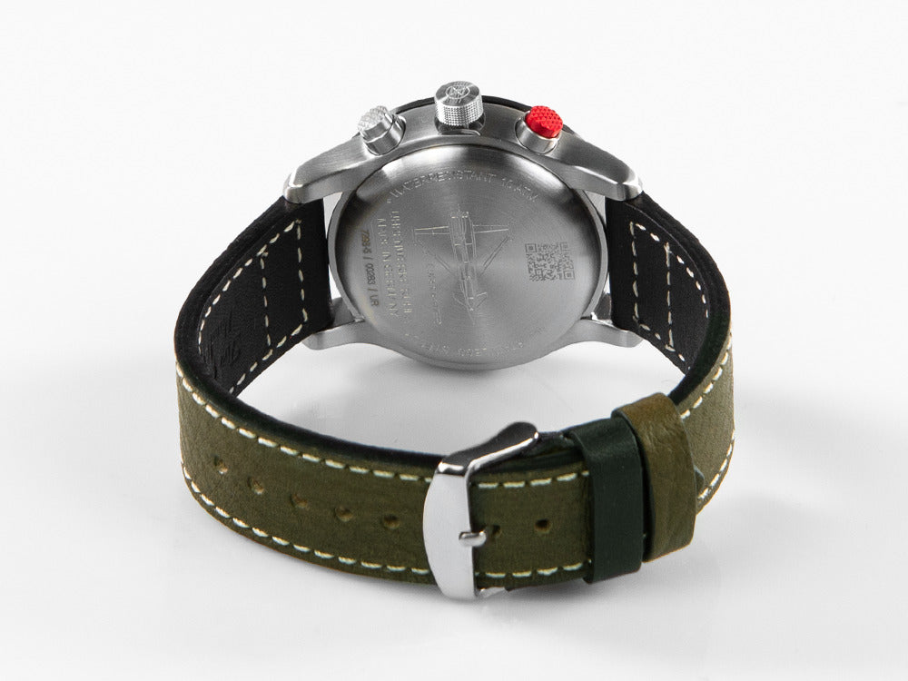 Reloj de Cuarzo Zeppelin Eurofighter, Blanco, Día, Correa de piel, 7298-5