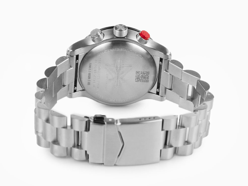 Set Reloj de Cuarzo Zeppelin Eurofighter, Azul, Día, Correa de piel, 7298M-3