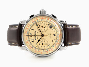 Reloj de Cuarzo Zeppelin LZ126 Los Angeles, Crema, 42 mm, Cronógrafo, 7614-5