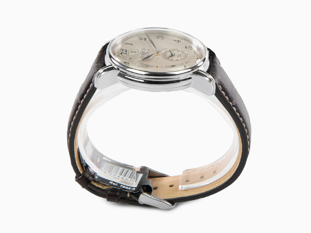 Reloj de Cuarzo Zeppelin LZ 127 Graf Zeppelin, Beige, 42 mm, GMT, 7644-5