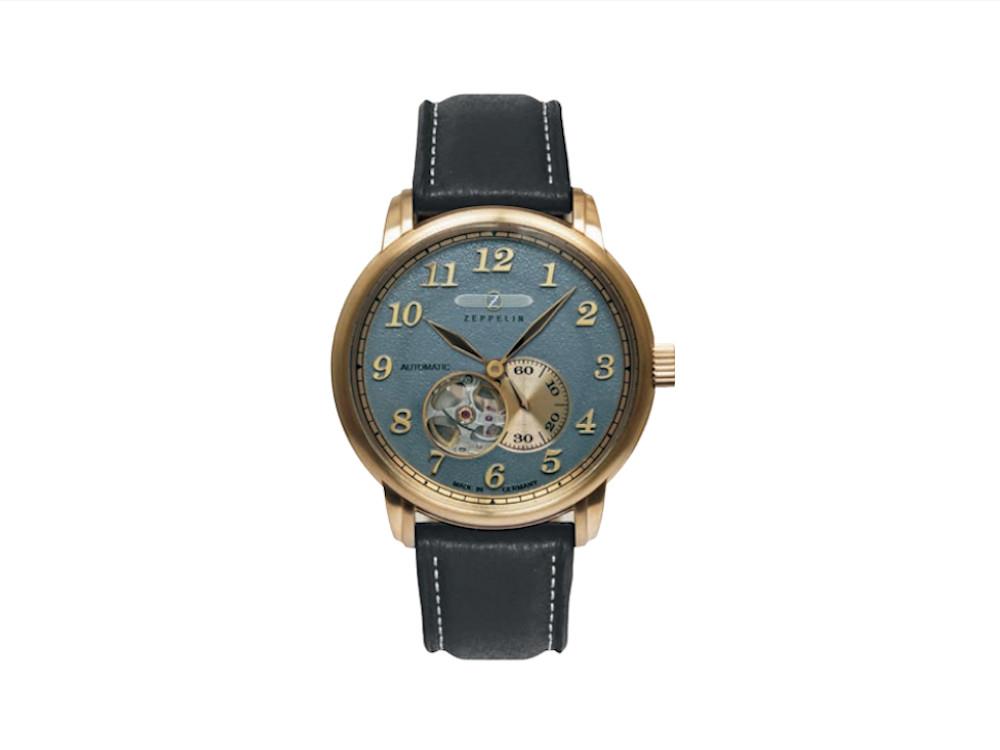 Reloj Automático Zeppelin LZ 127 Graf Zeppelin, PVD Oro, Gris, 40 mm, 7664-5