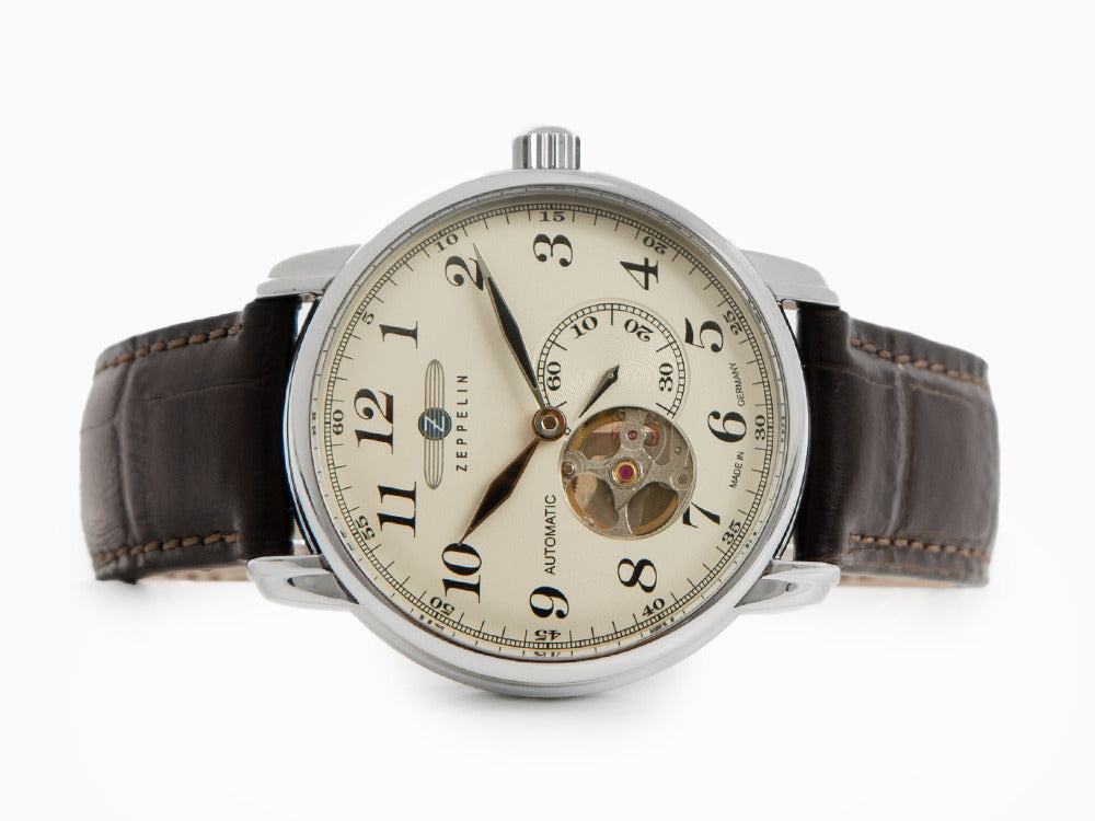 Reloj Automático Zeppelin LZ 127 Graf Zeppelin, Beige, 40 mm, 7666-5
