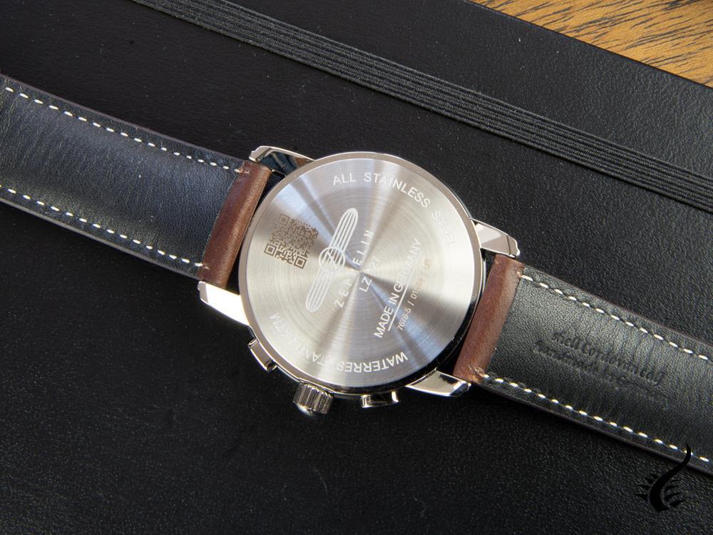 Reloj de Cuarzo Zeppelin LZ 127 Graf Zeppelin, Beige, 42 mm, Cronógrafo, 7678-5