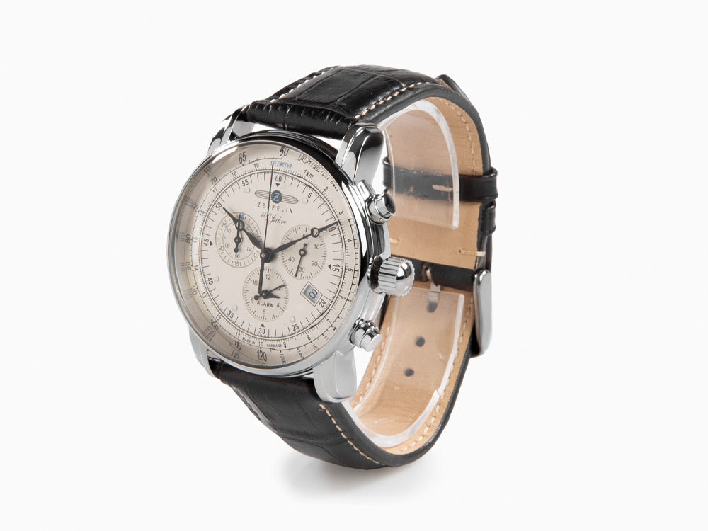 Reloj de Cuarzo Zeppelin 100 Years Zeppelin Ed. 1, 42 mm, Día, 7680-1