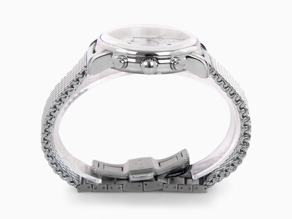 Reloj de Cuarzo Zeppelin 100 Years Zeppelin Ed. 1, Plata, 42 mm, Día, 7680M-1