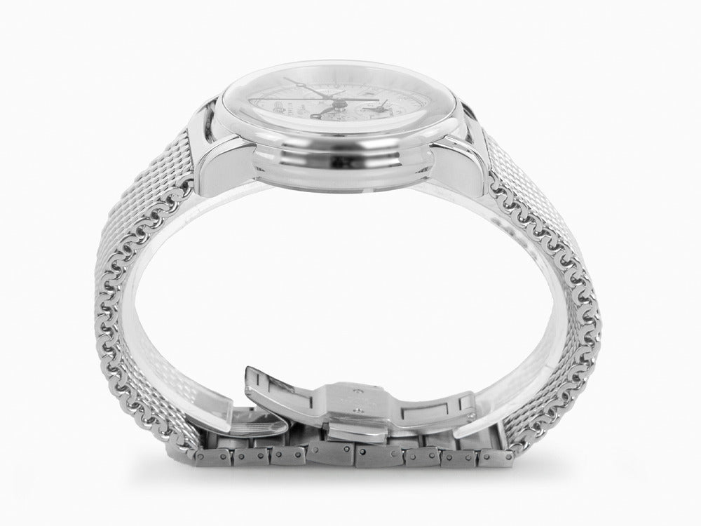 Reloj de Cuarzo Zeppelin 100 Years Zeppelin Ed. 1, Plata, 42 mm, Día, 7680M-1