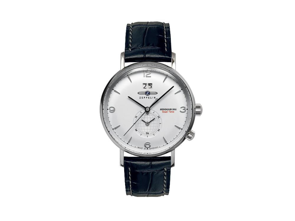 Reloj de Cuarzo Zeppelin LZ 129 Hindenburg, Blanco, 41 mm, Correa piel, 8044-1