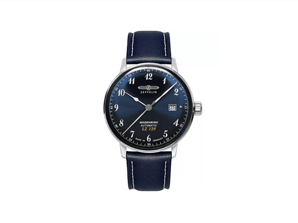 Reloj Automático Zeppelin LZ 129 Hindenburg, Azul, 40 mm, Día