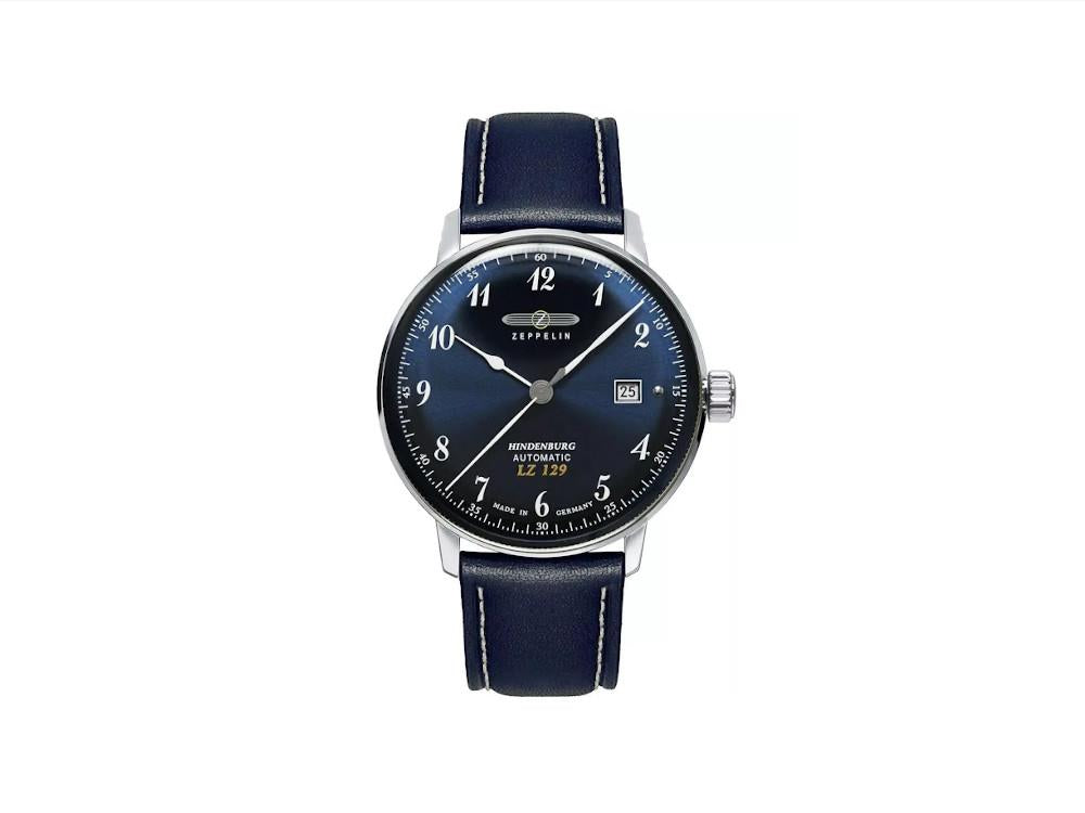 Reloj Automático Zeppelin LZ 129 Hindenburg, Azul, 40 mm, Día, 8056-3