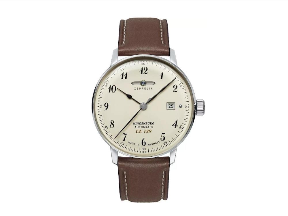 Reloj Automático Zeppelin LZ 129 Hindenburg, Beige, 40 mm, Día, 8056-5