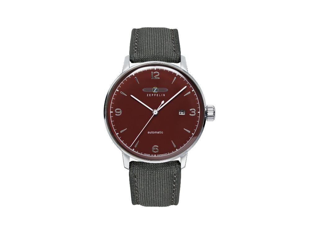 Reloj Automático Zeppelin LZ 129 Hindenburg, Burdeos, 40 mm, 8064-4n