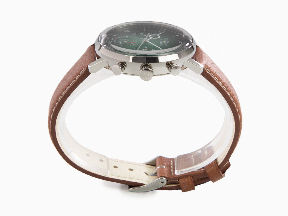 Reloj de Cuarzo Zeppelin LZ 129 Hindenburg, Verde, 41 mm, Día, Piel, 8086-4n