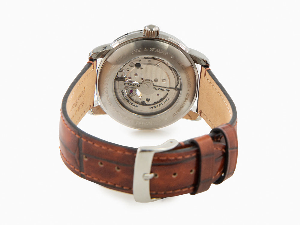 Reloj Automático Zeppelin LZ 120 Bodensee, Beige, 40cm, Correa de piel, 8166-1