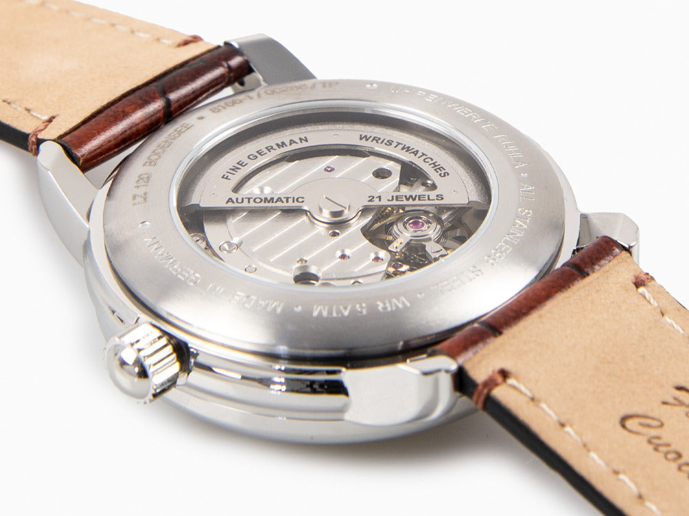 Reloj Automático Zeppelin LZ 120 Bodensee, Beige, 40cm, Correa de piel, 8166-1