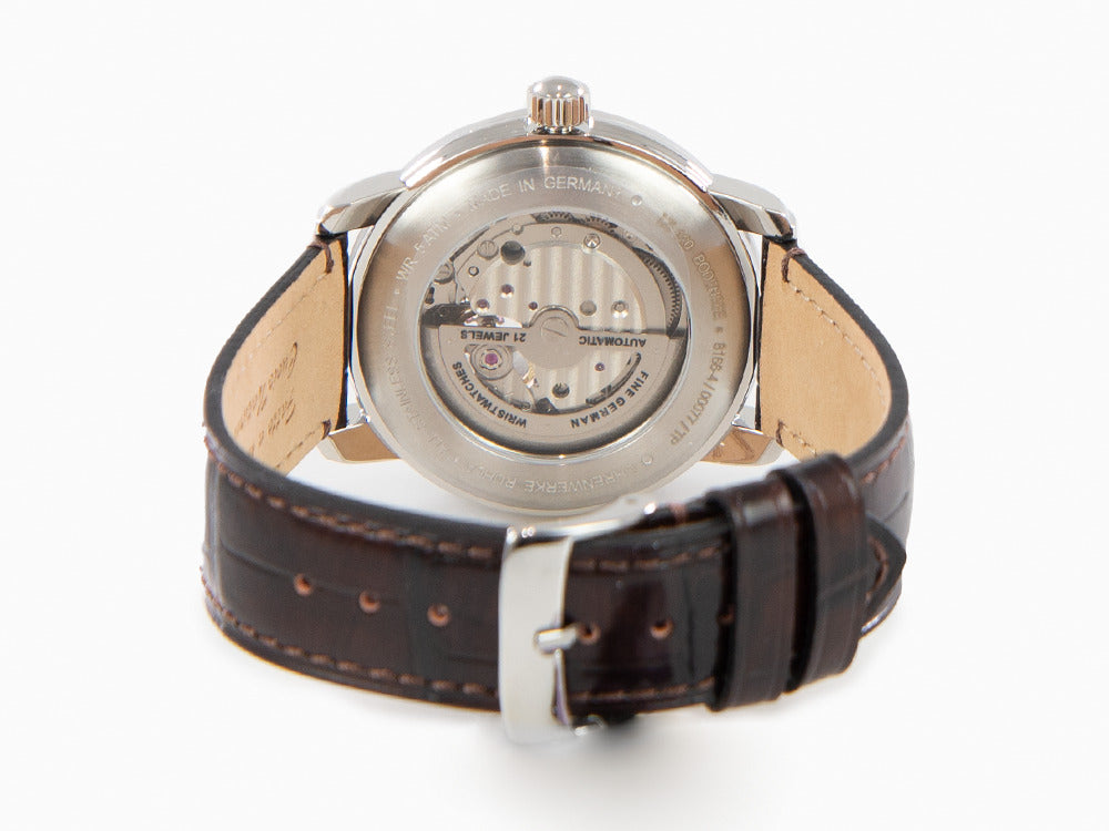 Reloj Automático Zeppelin LZ 120 Bodensee, Verde, 40mm, Correa de piel, 8166-4