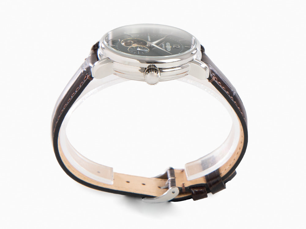 Reloj Automático Zeppelin LZ 120 Bodensee, Verde, 40mm, Correa de piel, 8166-4