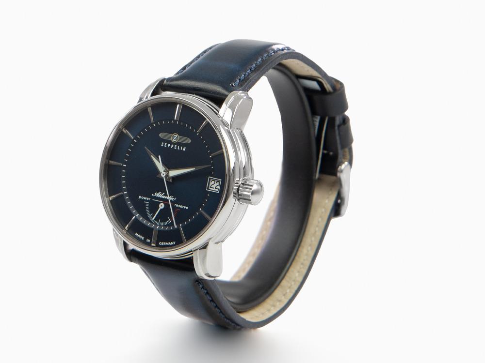 Reloj Automático Zeppelin Atlantic, Azul, 43 mm, Día, LE, 8416-3