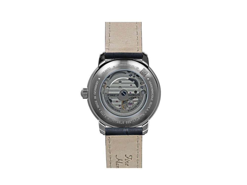 Reloj Automático Zeppelin Atlantic, Azul, 40 mm, Día, Correa de piel, 8460-3