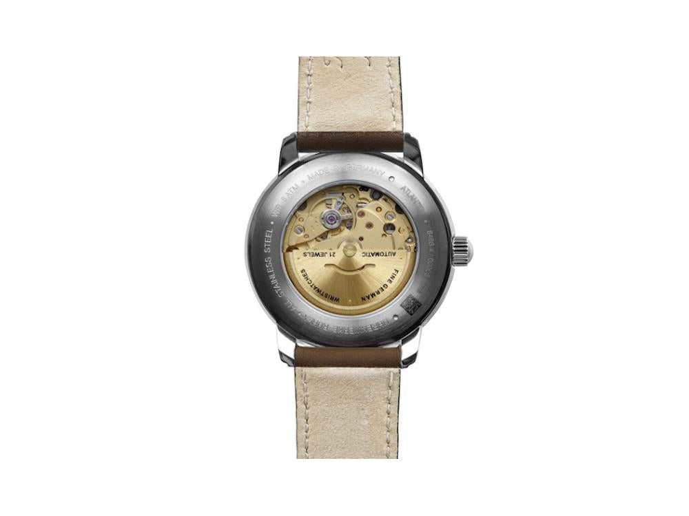 Reloj Automático Zeppelin Atlantic, Verde, 40 mm, Correa de piel, 8466-4