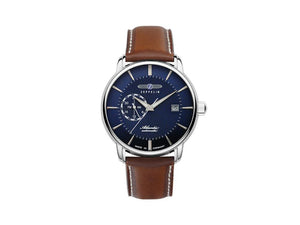 Reloj Automático Zeppelin Atlantic, Azul, 41 mm, Día, Correa de piel, 8470-3