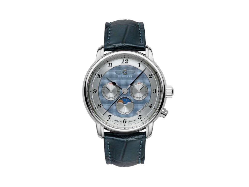Reloj de Cuarzo Zeppelin Friedrichshafen Moon Phase, Azul, 40 mm, 8536-3