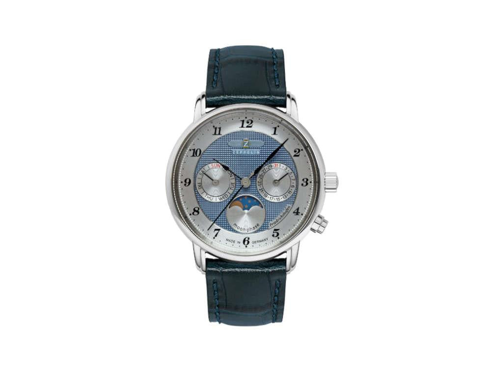 Reloj de Cuarzo Zeppelin Friedrichshafen Moon Phase, Azul, 36 mm, 8537-3