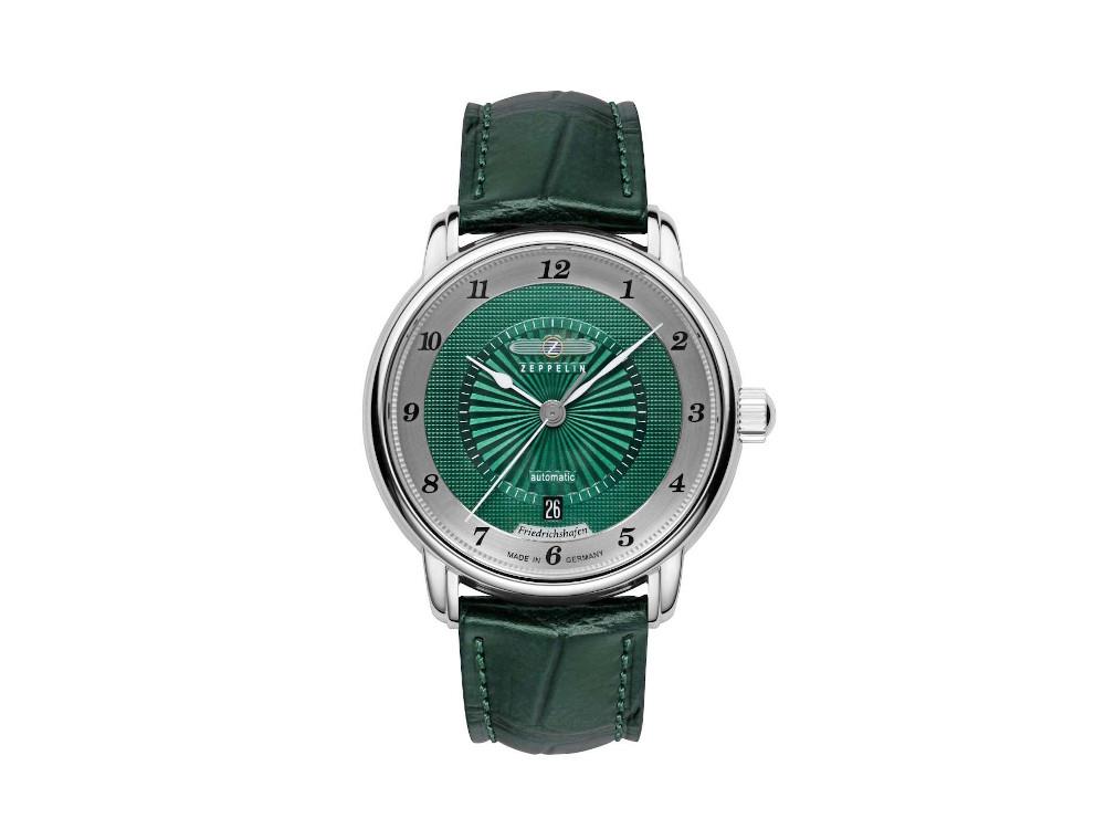 Reloj Automático Zeppelin Friedrichshafen, Verde, 40 mm, Día, 8556-2