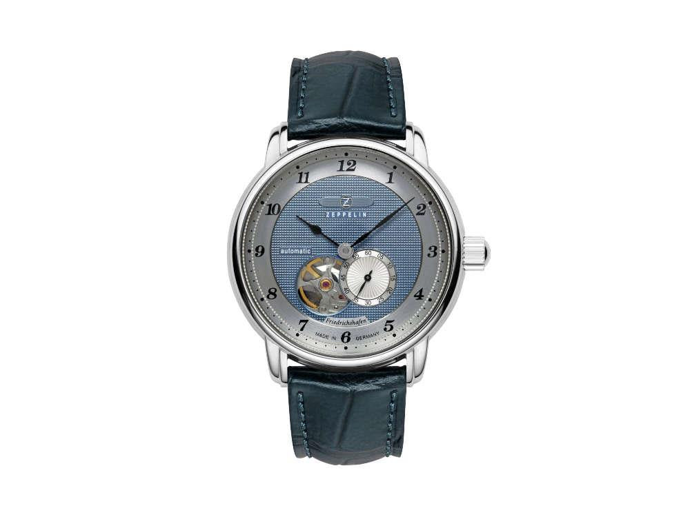 Reloj Automático Zeppelin Friedrichshafen Open Heart, Azul, 40 mm, 8566-3