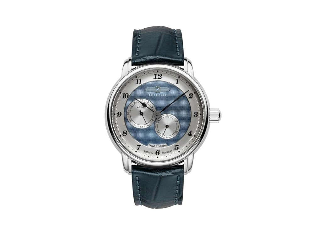 Reloj Automático Zeppelin Friedrichshafen 24-Hour, Azul, 40 mm, 8568-3