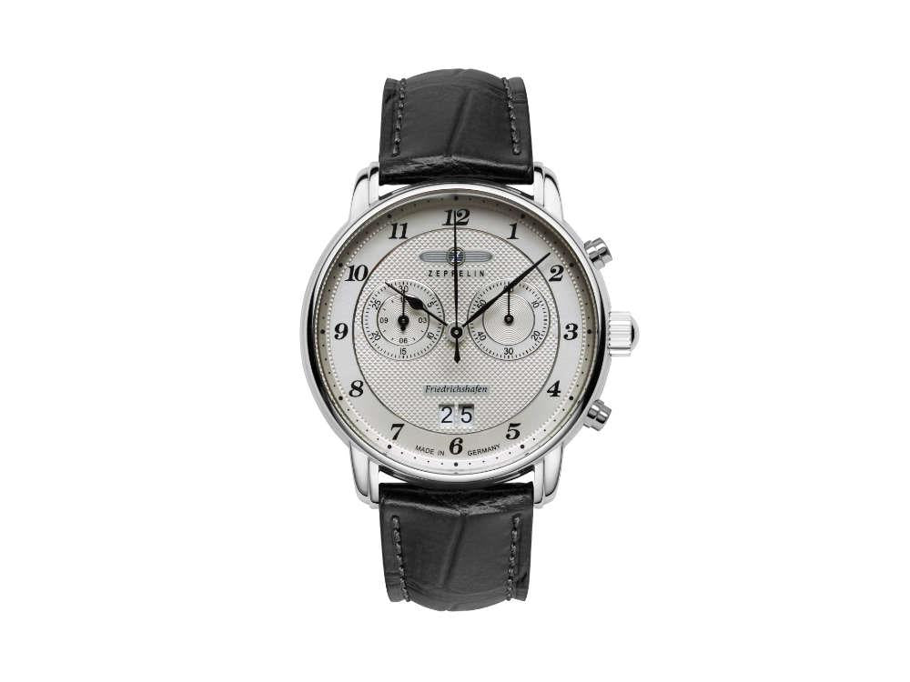 Reloj de Cuarzo Zeppelin Friedrichshafen, Plata, 40 mm, Cronógrafo, 8584-4