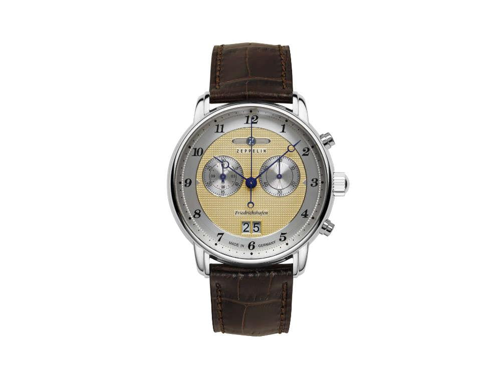 Reloj de Cuarzo Zeppelin Friedrichshafen, Dorado, 40 mm, Cronógrafo, 8584-5