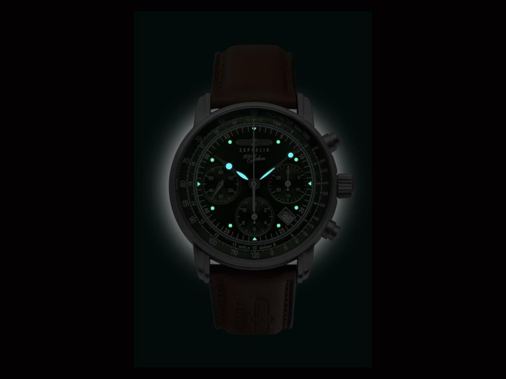 Reloj Automático Zeppelin 100 Years Zeppelin Ed. 1, 42 mm, Cronógrafo, 8618-4