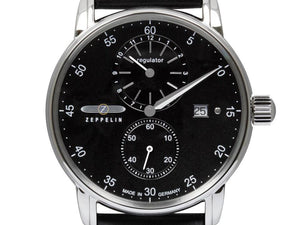 Reloj Automático Zeppelin Captain Line, Negro, 43 mm, Correa de piel, 8622-2