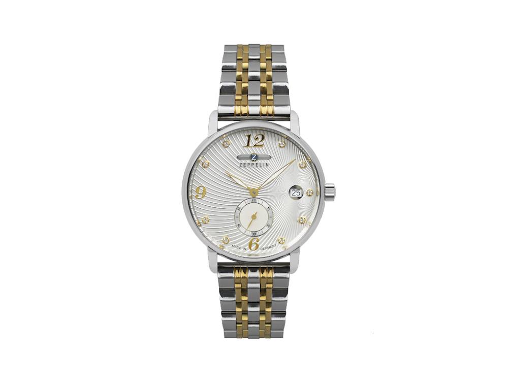 Reloj de Cuarzo Zeppelin Zeppelin Luna, Plata, 35 mm, 8631M-5
