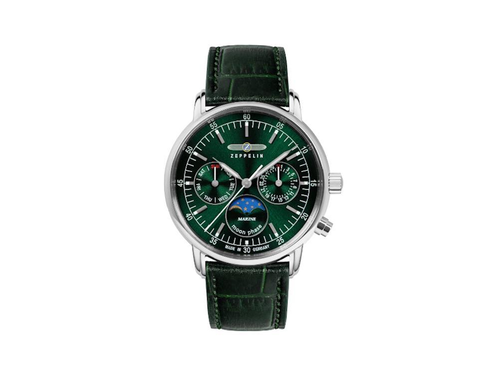 Reloj de Cuarzo Zeppelin LZ14 Marine, Verde, 36 mm, 8635-4