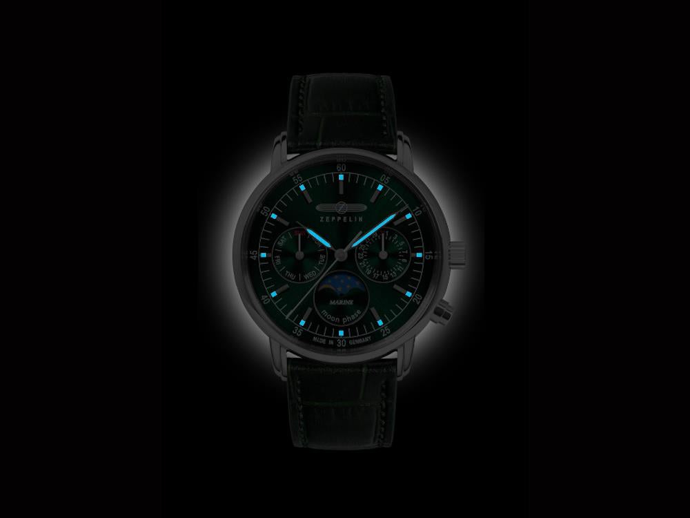 Reloj de Cuarzo Zeppelin LZ14 Marine, Verde, 36 mm, 8635-4