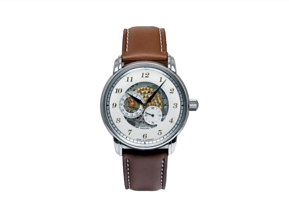 Reloj Automático Zeppelin Captain Line, Blanco, 42 mm, 8658-1