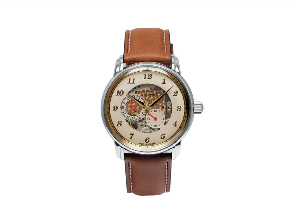 Reloj Automático Zeppelin Captain Line, Beige, 42 mm, 8658-5