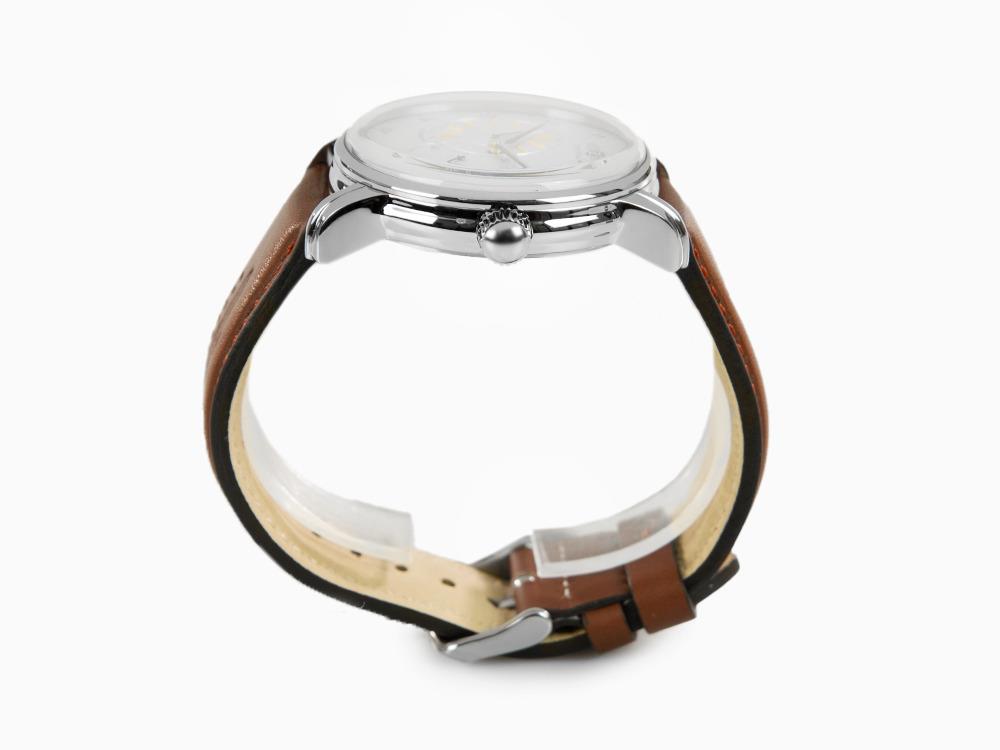 Reloj Automático Zeppelin Captain Line, Beige, 42 mm, Correa de piel, 8662-1