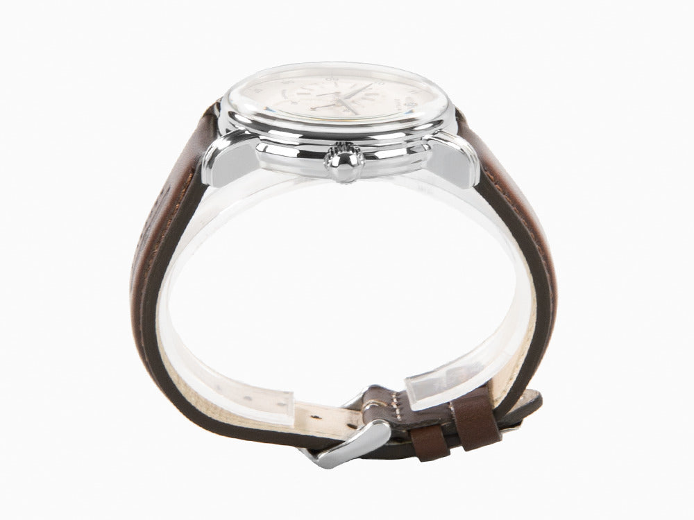 Reloj Automático Zeppelin Captain Line, Beige, 42 mm, Correa de piel, 8662-5