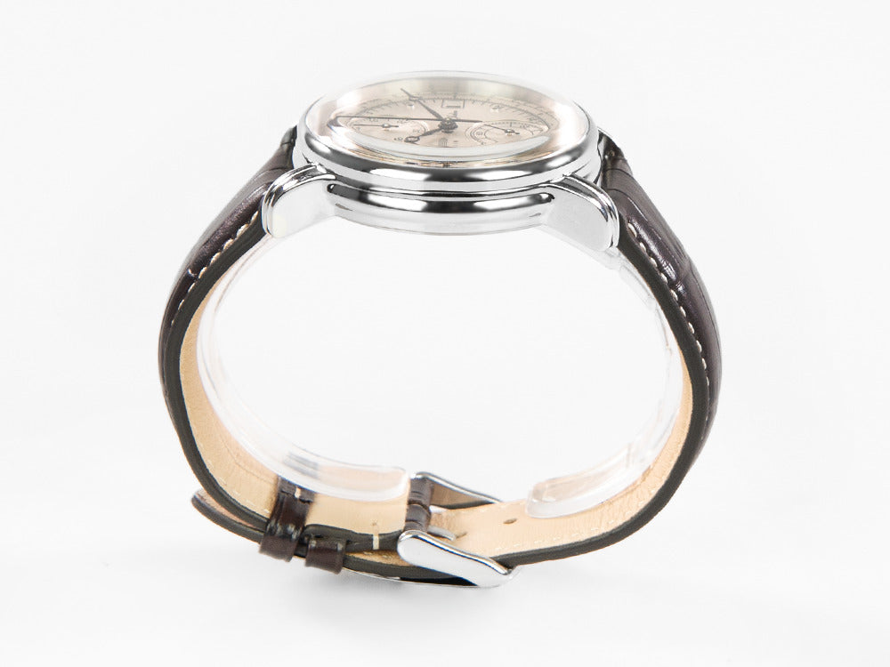 Reloj de Cuarzo Zeppelin 100 Years Zeppelin Ed. 1, Blanco, 42 mm, Día, 8670-1