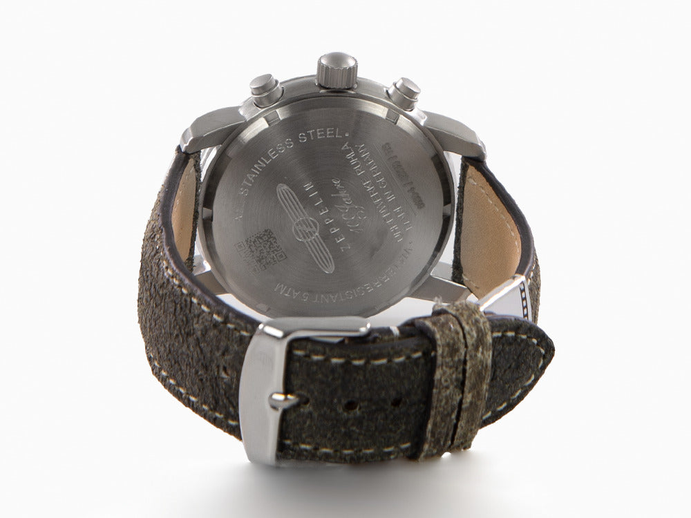 Reloj de Cuarzo Zeppelin 100 Years Zeppelin Ed. 1, Verde, 42 mm, Día, 8680-4